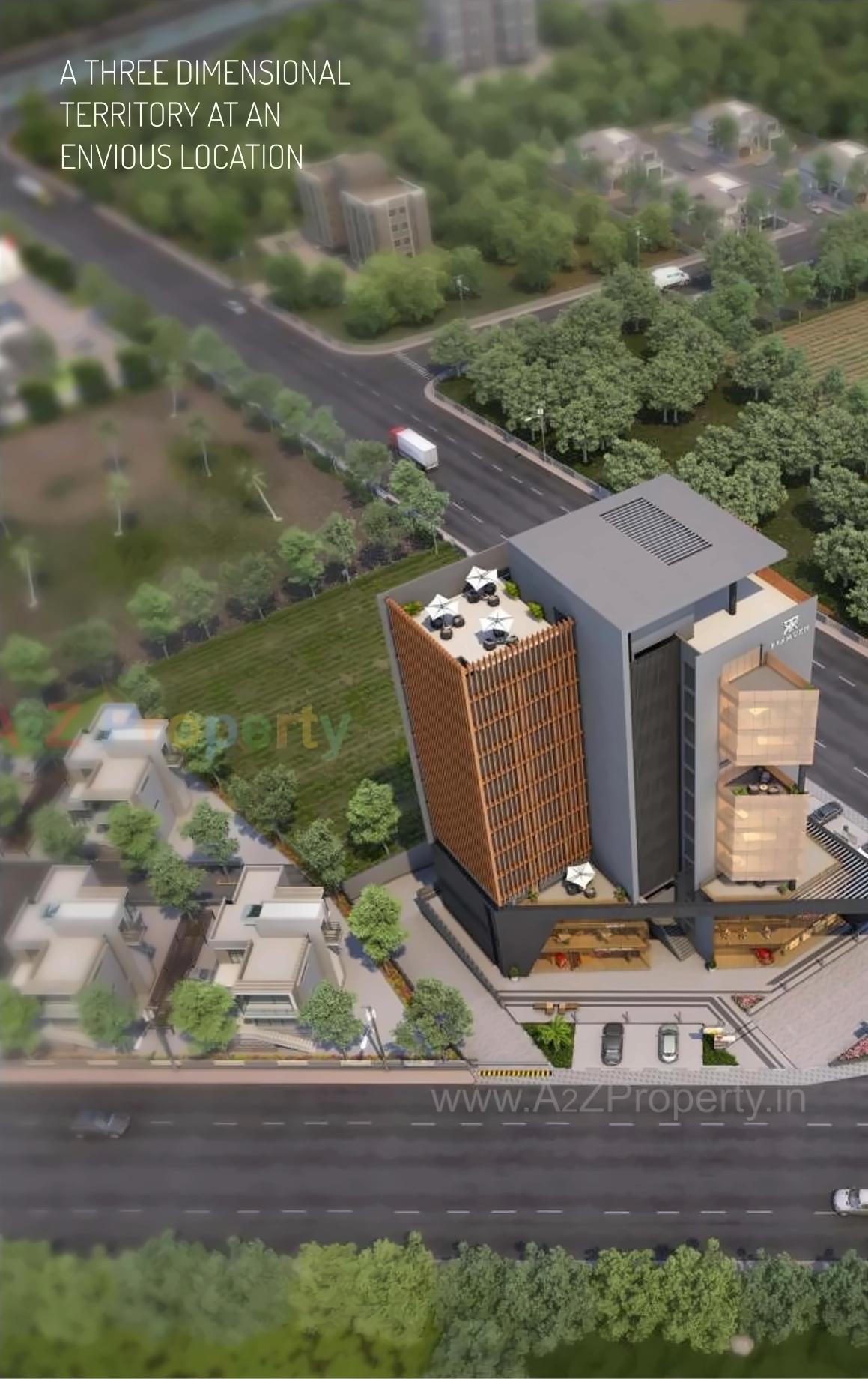 3D Elevation of real estate project Orbit located at Puna, Surat, Gujarat