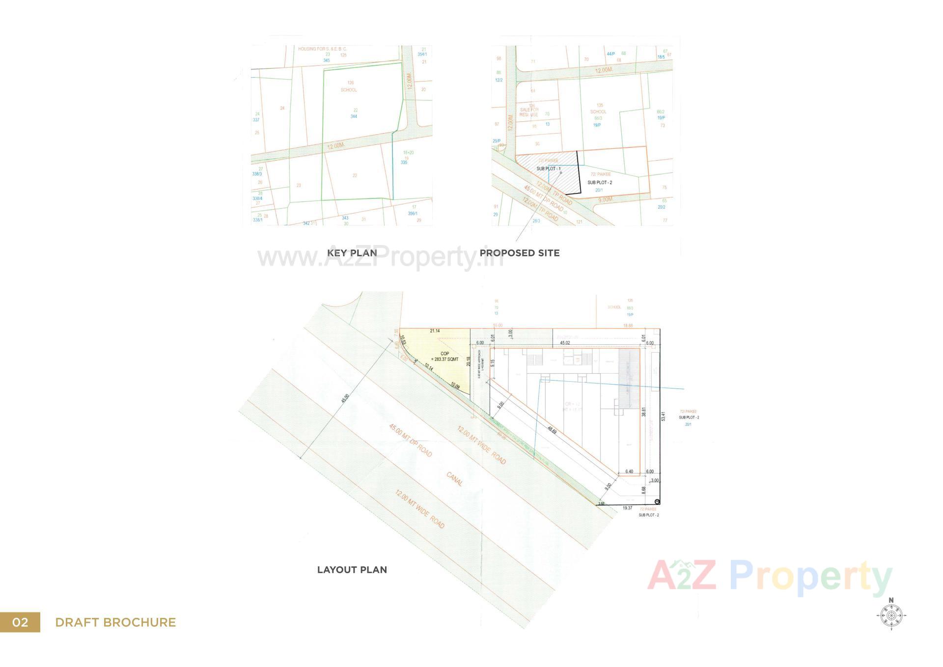 Layout of real estate project Orbit located at Vesu, Surat, Gujarat