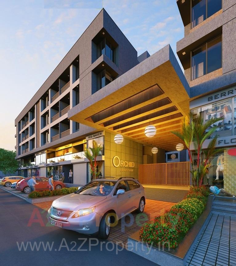 3D Elevation of real estate project Orchid Blossom located at Surat, Surat, Gujarat