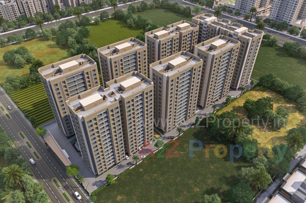 3D Elevation of real estate project Orchid Fantasia located at Jahangirabad, Surat, Gujarat