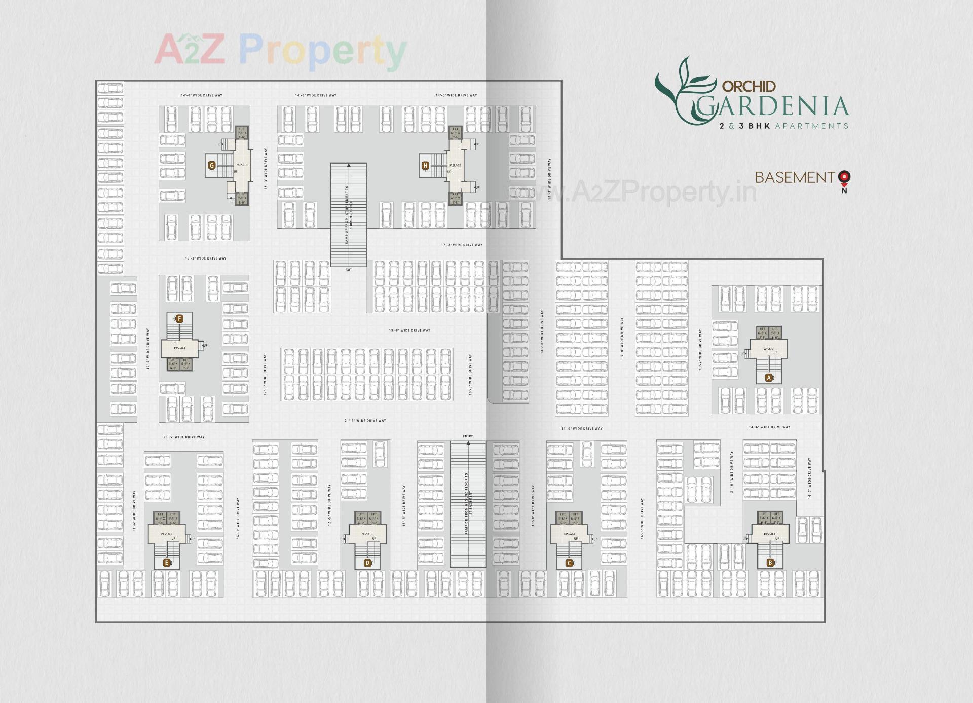 Layout of real estate project Orchid Gardenia located at Palanpor, Surat, Gujarat
