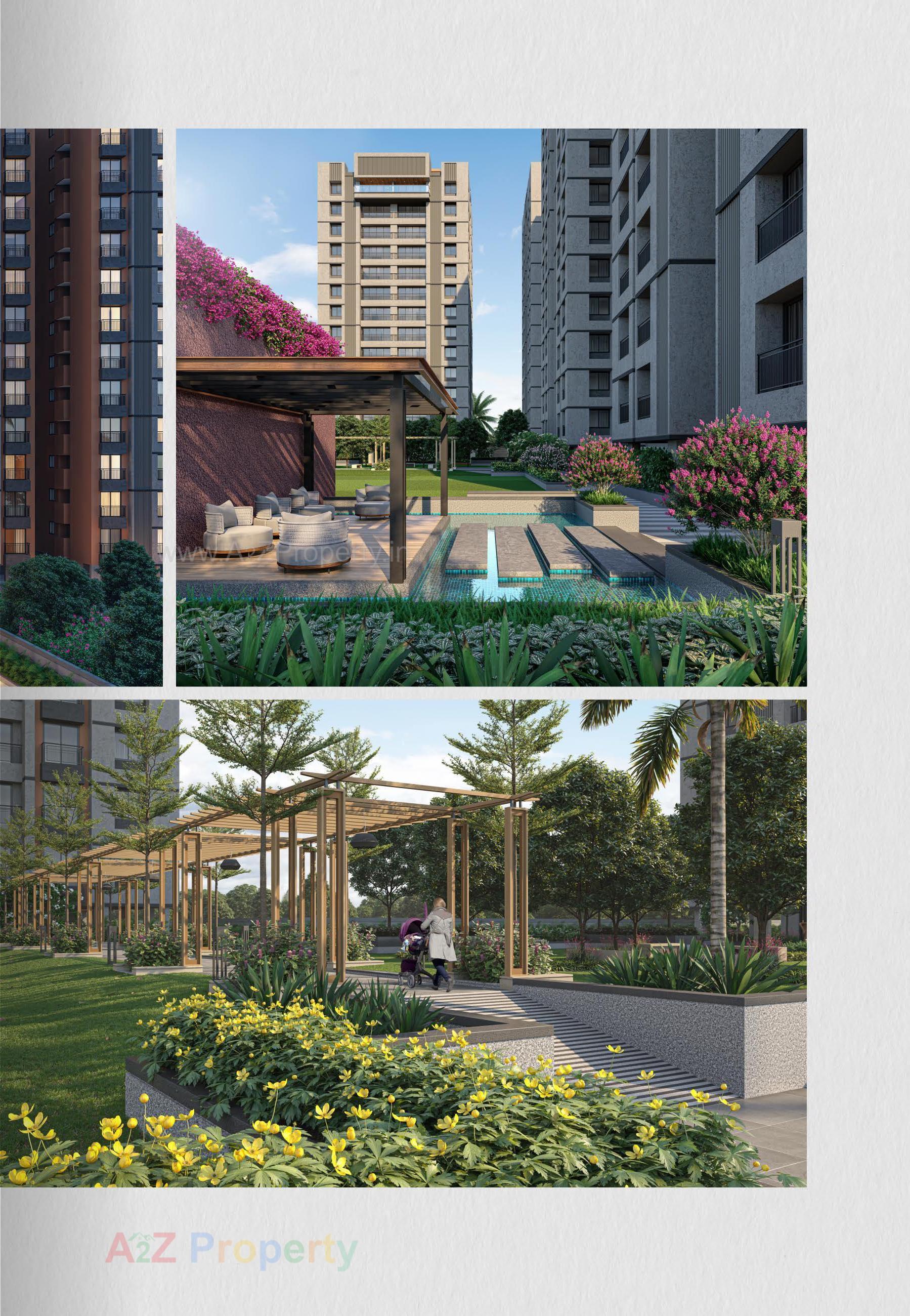 3D Elevation of real estate project Orchid Gardenia located at Palanpor, Surat, Gujarat