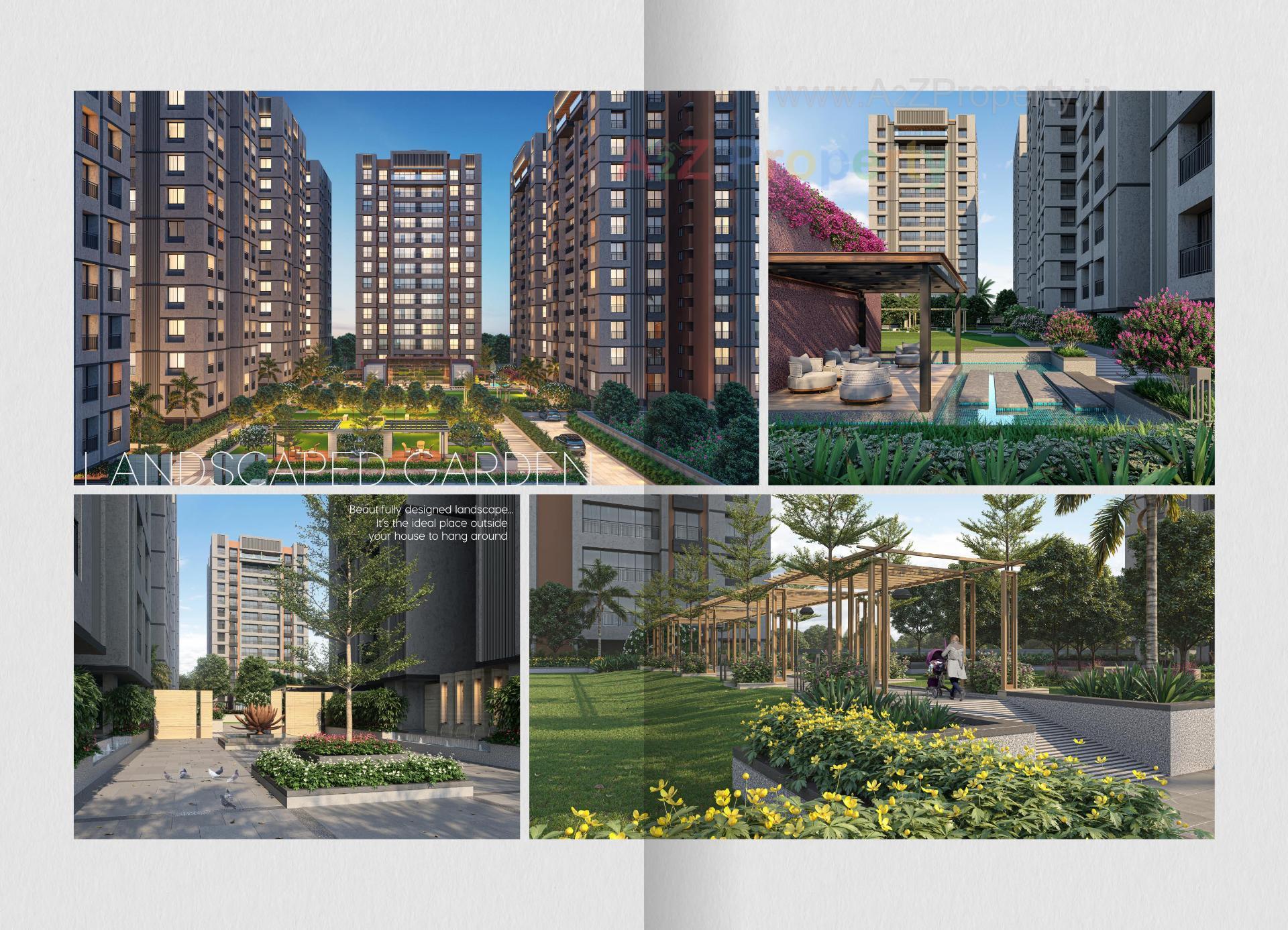 3D Elevation of real estate project Orchid Gardenia located at Palanpor, Surat, Gujarat