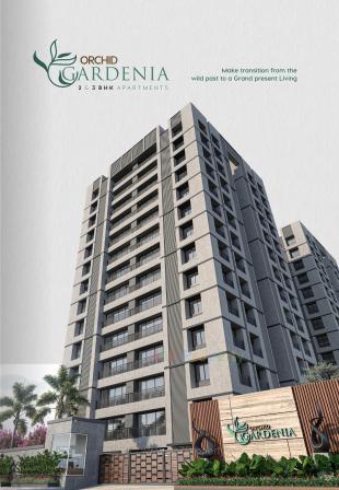 Elevation of real estate project Orchid Gardenia located at Palanpor, Surat, Gujarat