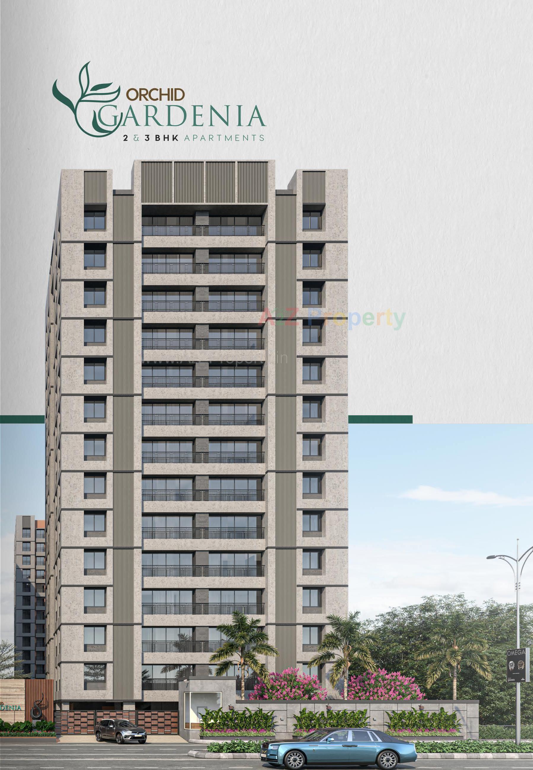 3D Elevation of real estate project Orchid Gardenia located at Palanpor, Surat, Gujarat