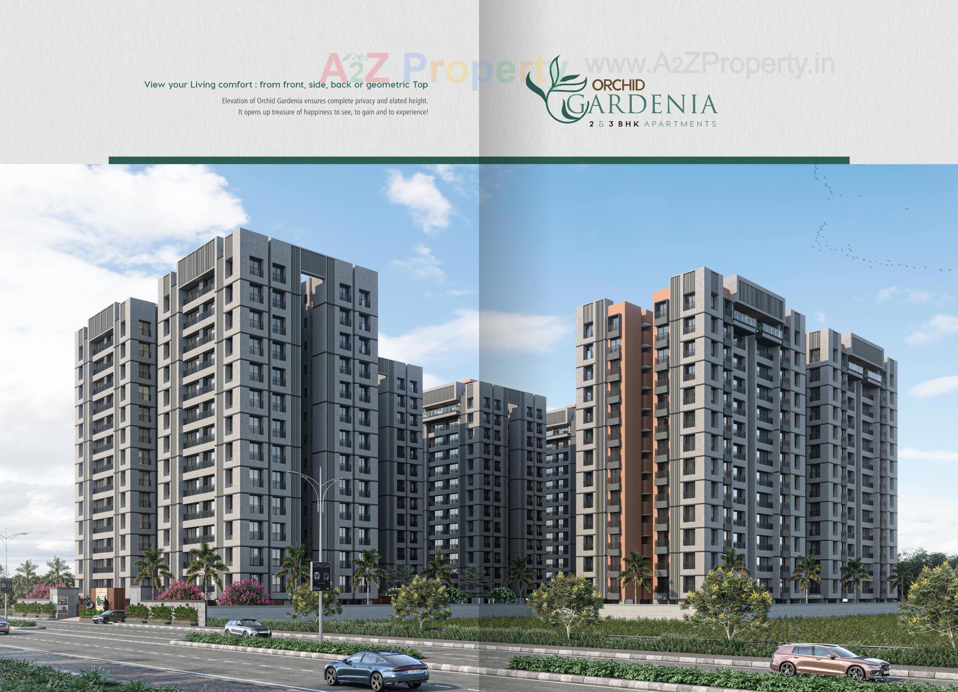 3D Elevation of real estate project Orchid Gardenia located at Palanpor, Surat, Gujarat