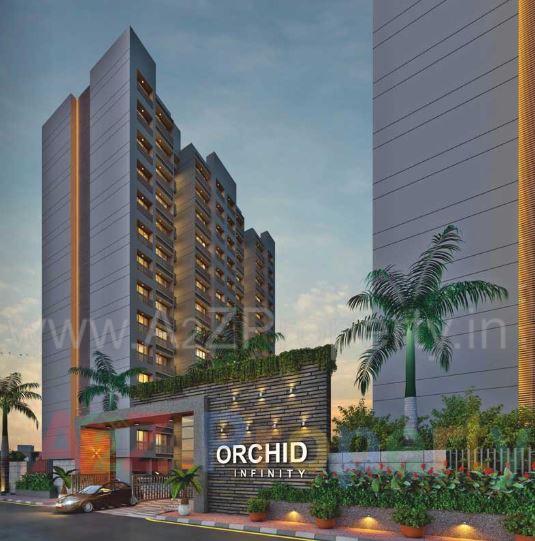 3D Elevation of real estate project Orchid Infinity located at Bhesan, Surat, Gujarat