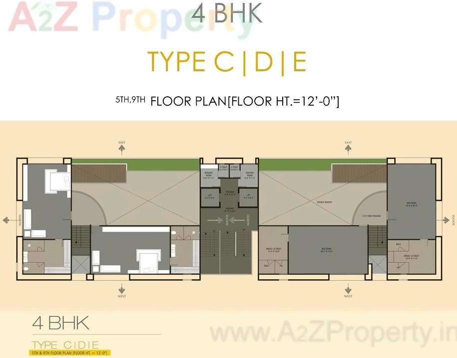 Layout of real estate project Oriana Residency located at Umra, Surat, Gujarat