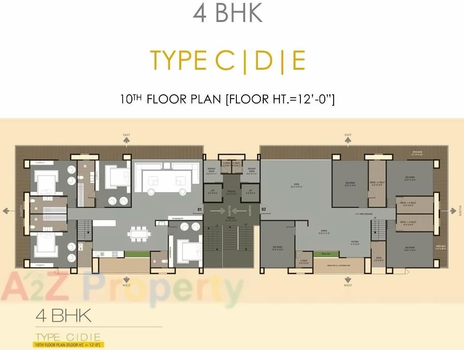 Layout of real estate project Oriana Residency located at Umra, Surat, Gujarat