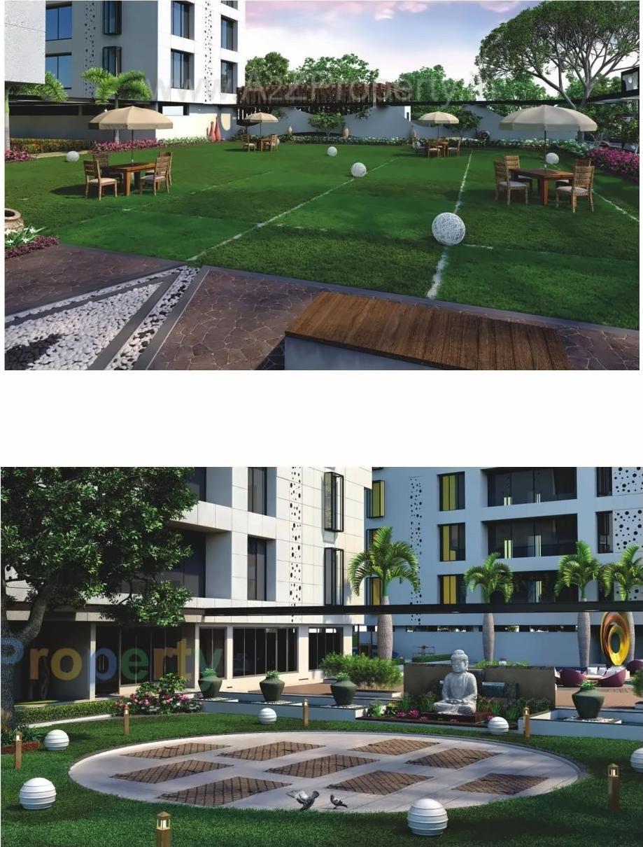 3D Elevation of real estate project Oriana Residency located at Umra, Surat, Gujarat