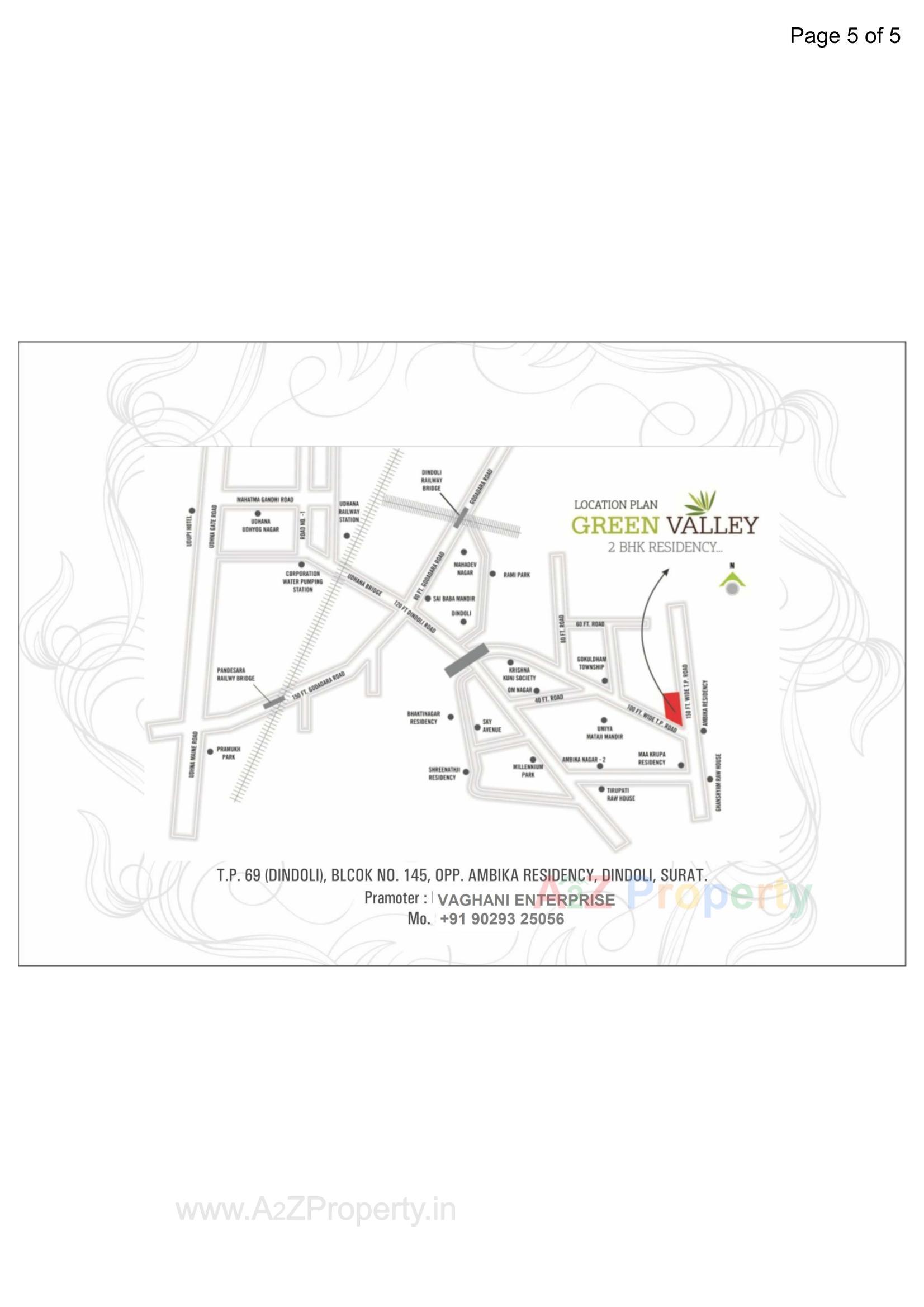  of real estate project P  Green Valley (manglam Park) located at Dindoli, Surat, Gujarat