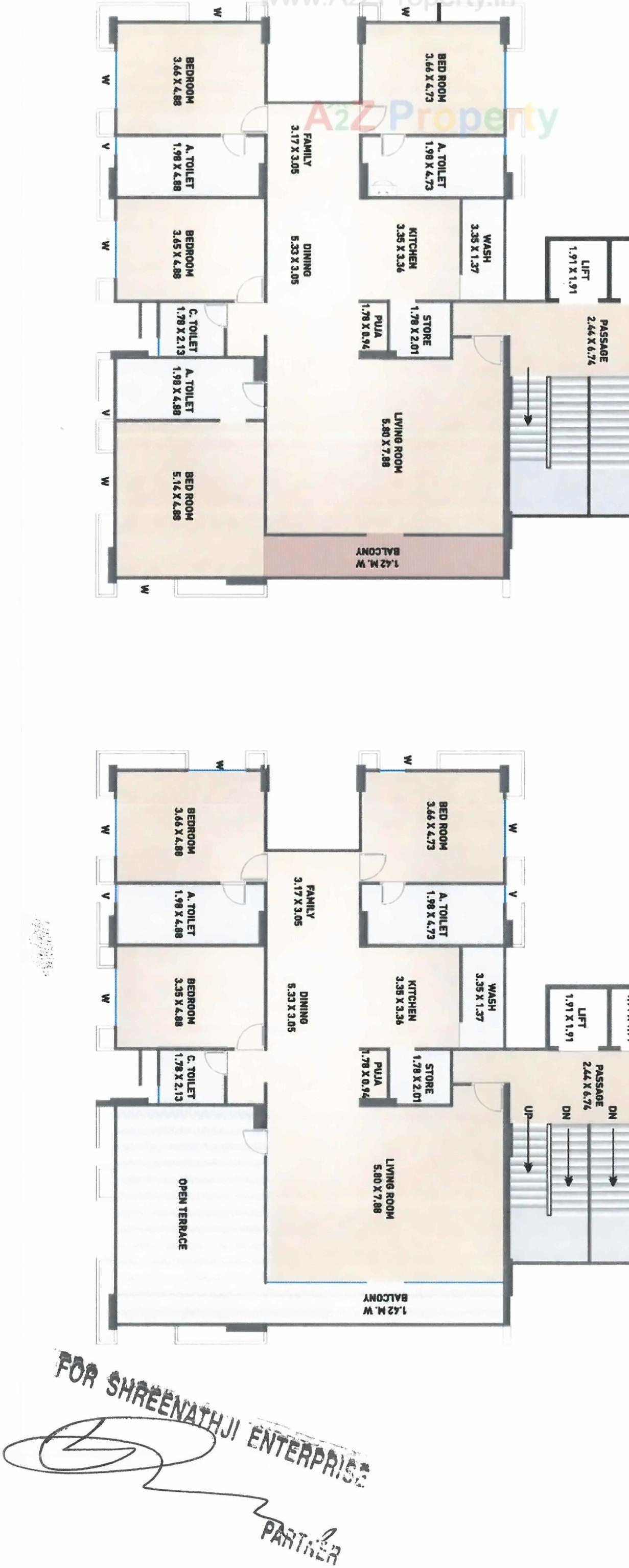 Layout of real estate project Palladium Pride located at Surat, Surat, Gujarat