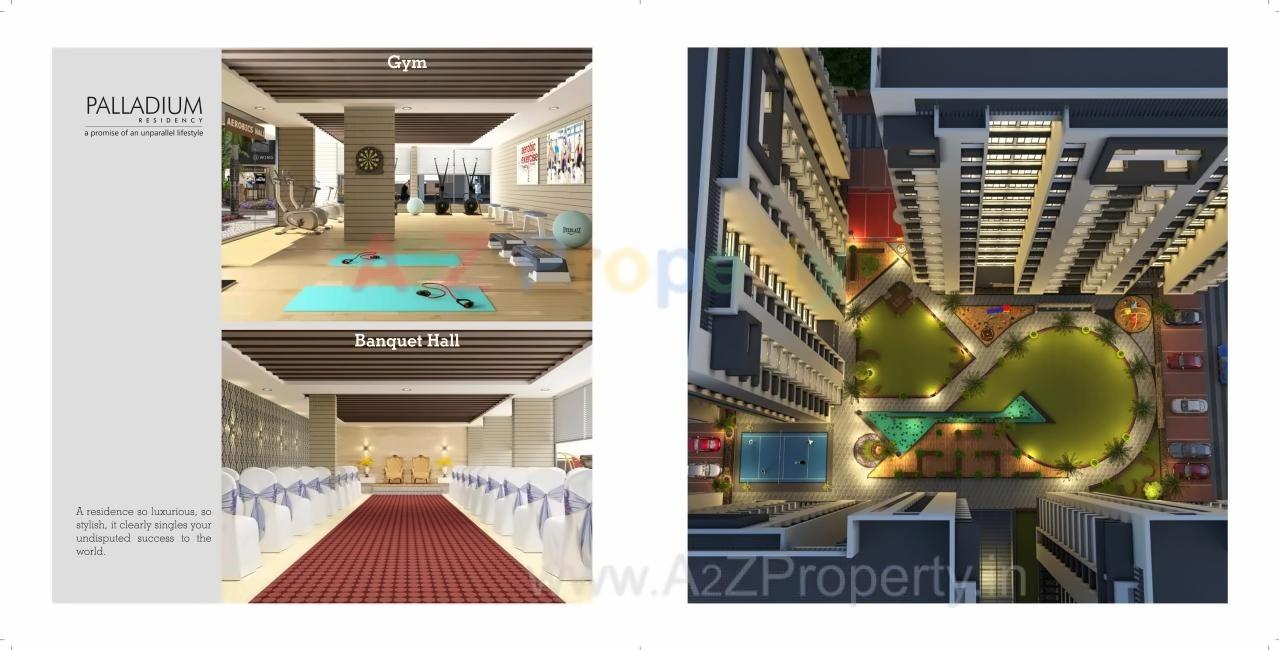 3D Elevation of real estate project Palladium Residency located at Vadod, Surat, Gujarat