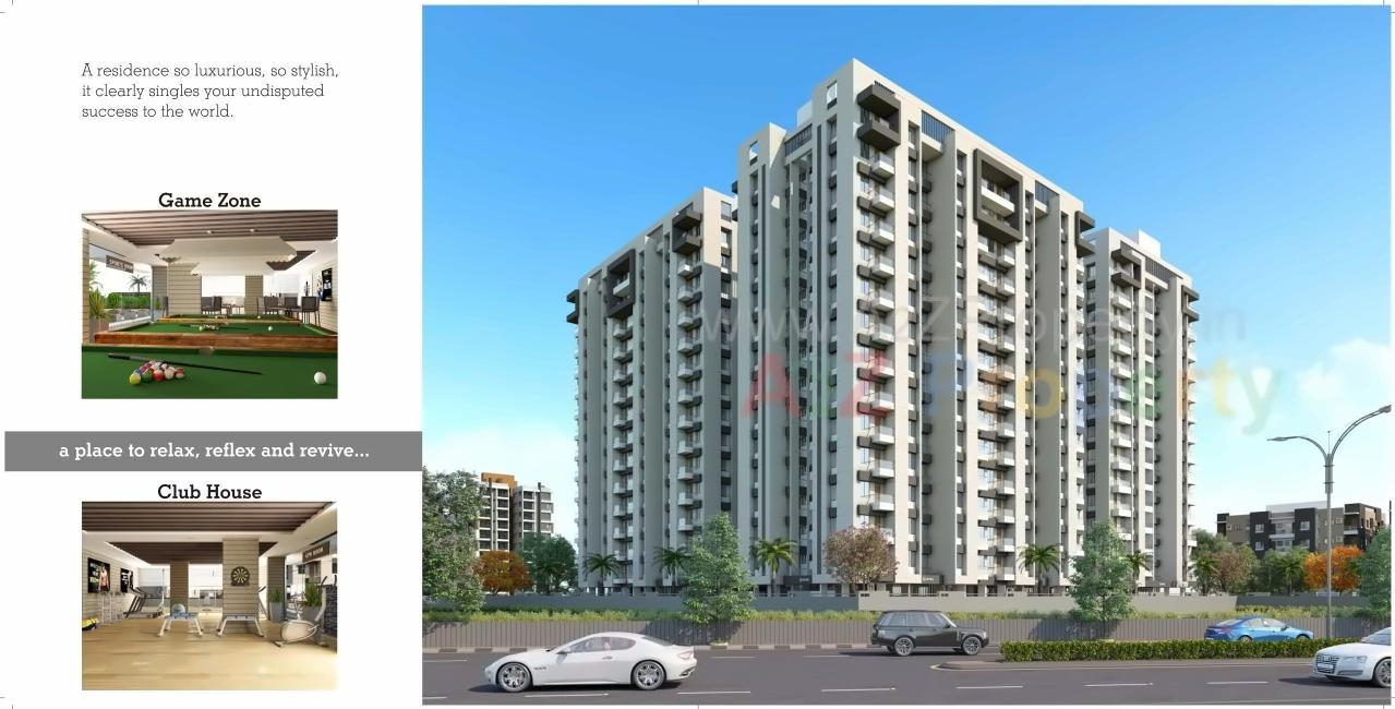 3D Elevation of real estate project Palladium Residency located at Vadod, Surat, Gujarat