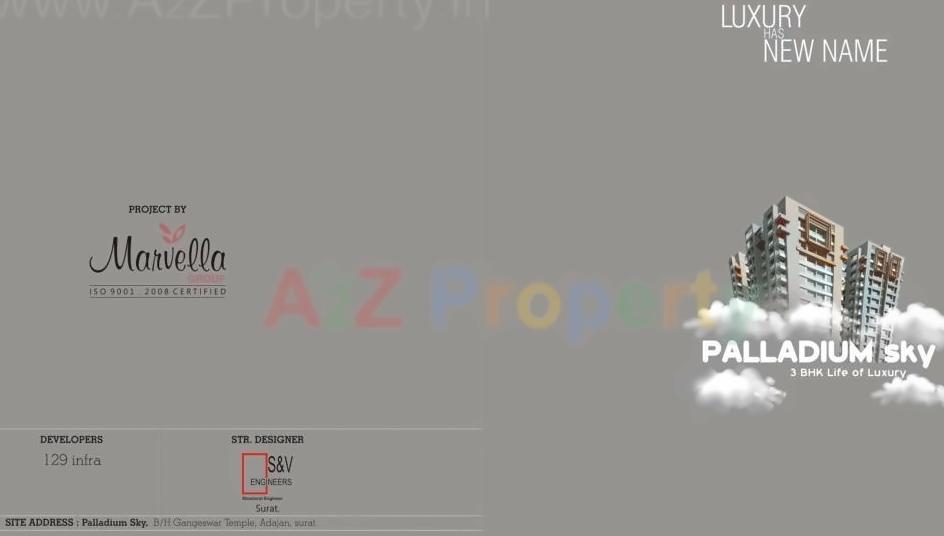  of real estate project Palladium Sky located at Adajan, Surat, Gujarat