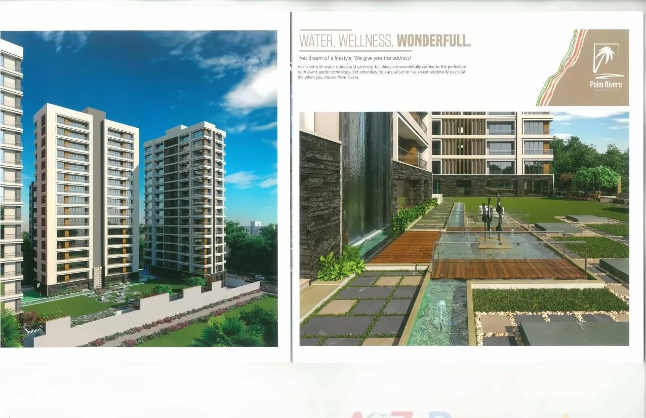 3D Elevation of real estate project Palm Rivera located at Singanpore, Surat, Gujarat