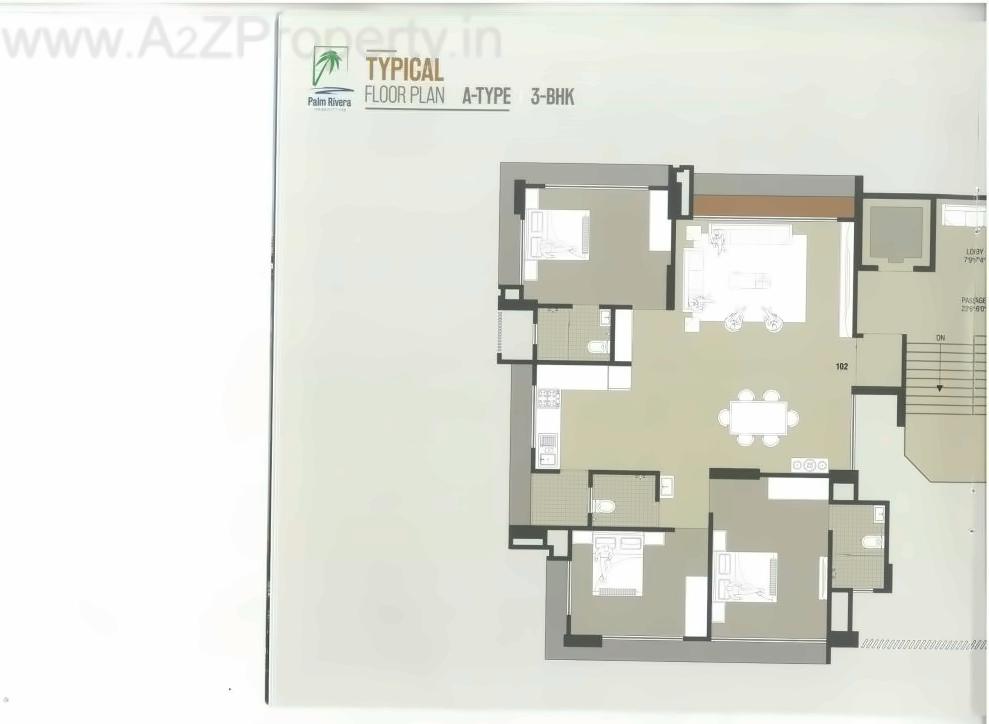 Layout of real estate project Palm Rivera located at Singanpore, Surat, Gujarat