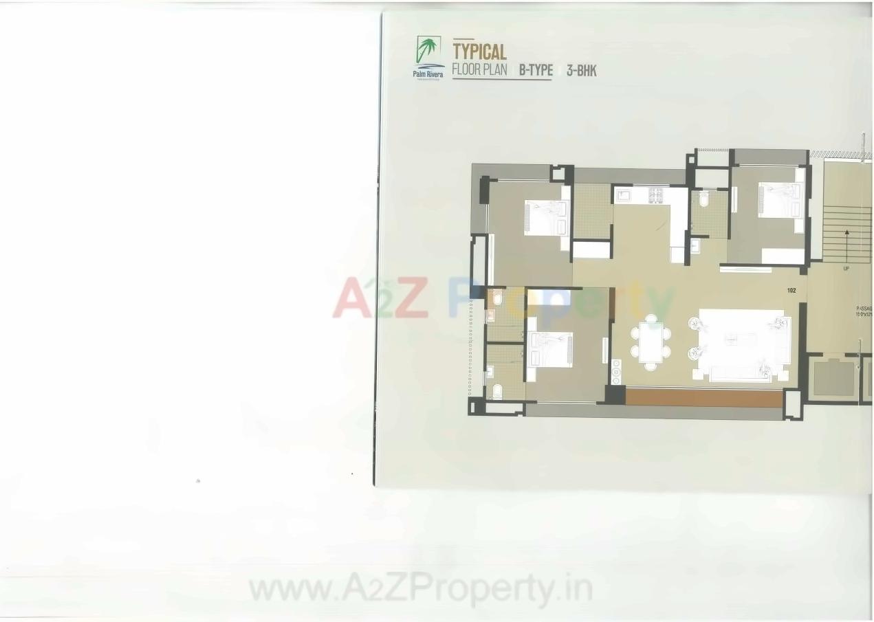 Layout of real estate project Palm Rivera located at Singanpore, Surat, Gujarat