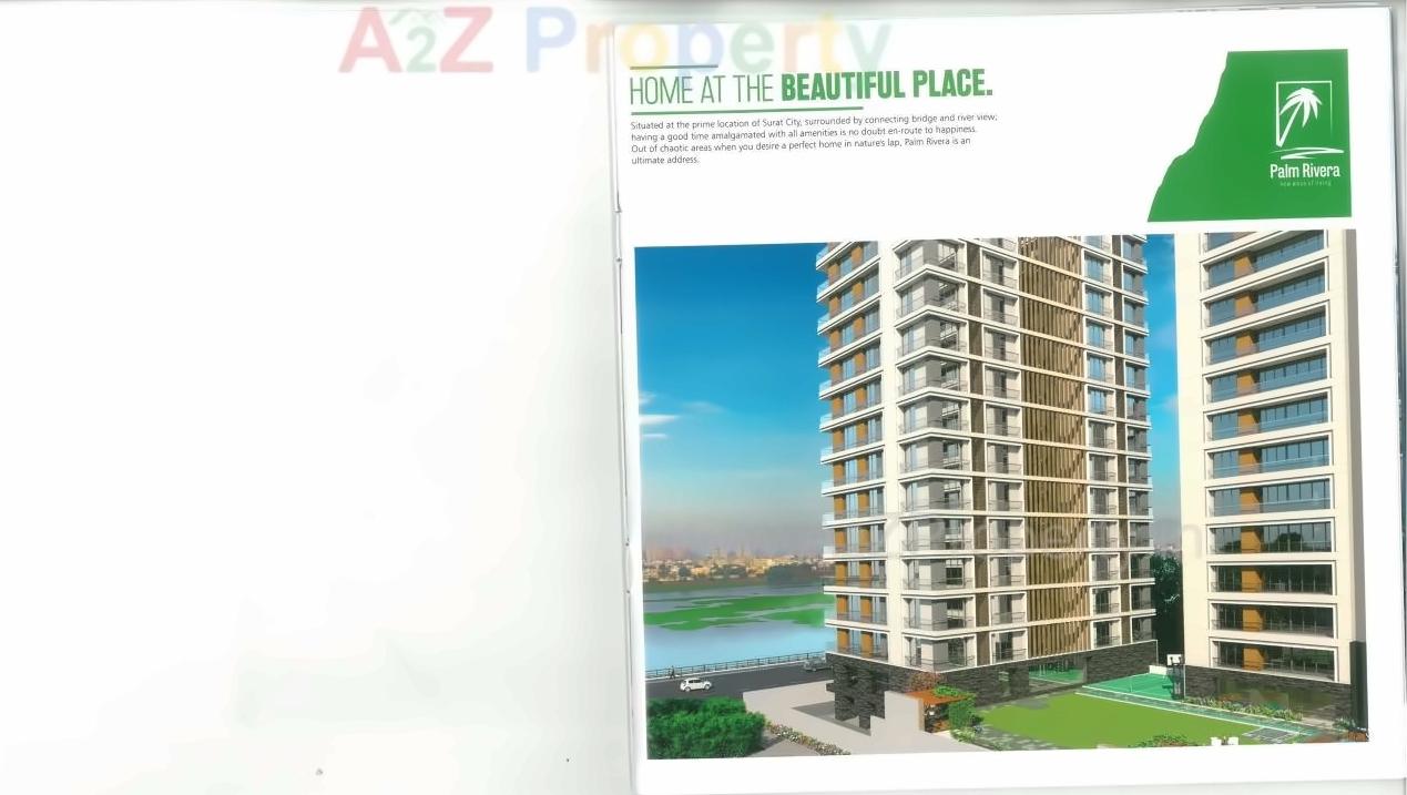 3D Elevation of real estate project Palm Rivera located at Singanpore, Surat, Gujarat