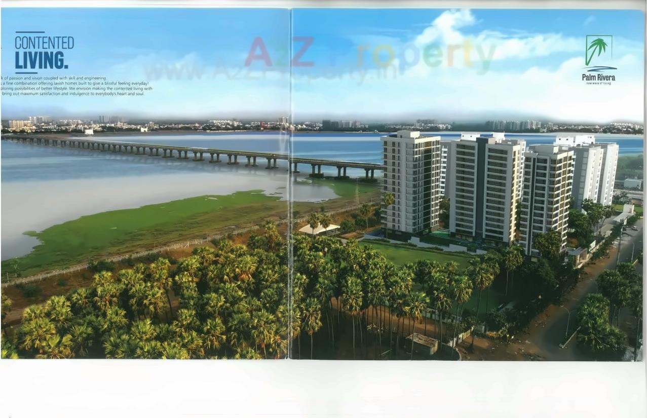 3D Elevation of real estate project Palm Rivera located at Singanpore, Surat, Gujarat