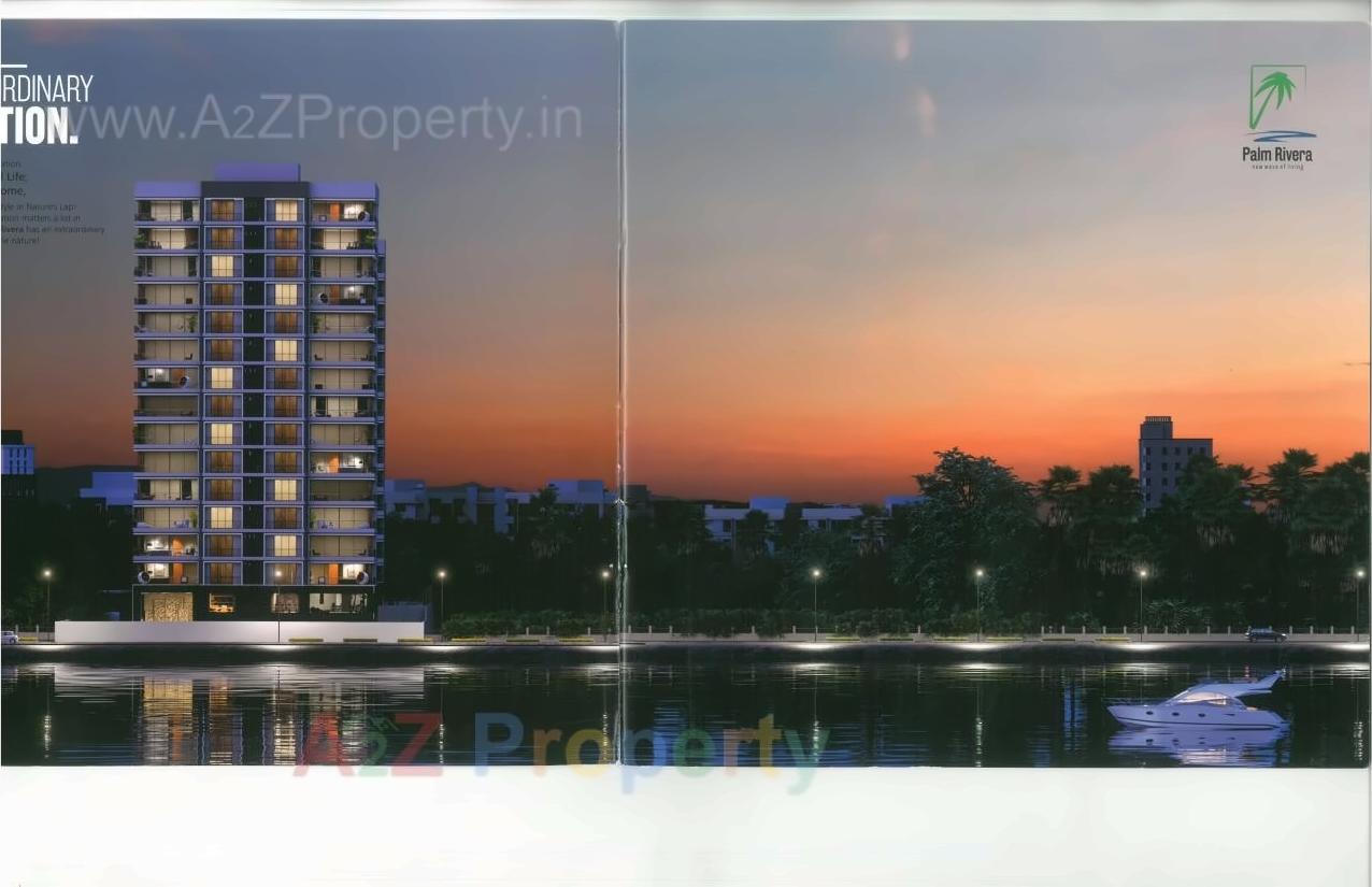 3D Elevation of real estate project Palm Rivera located at Singanpore, Surat, Gujarat