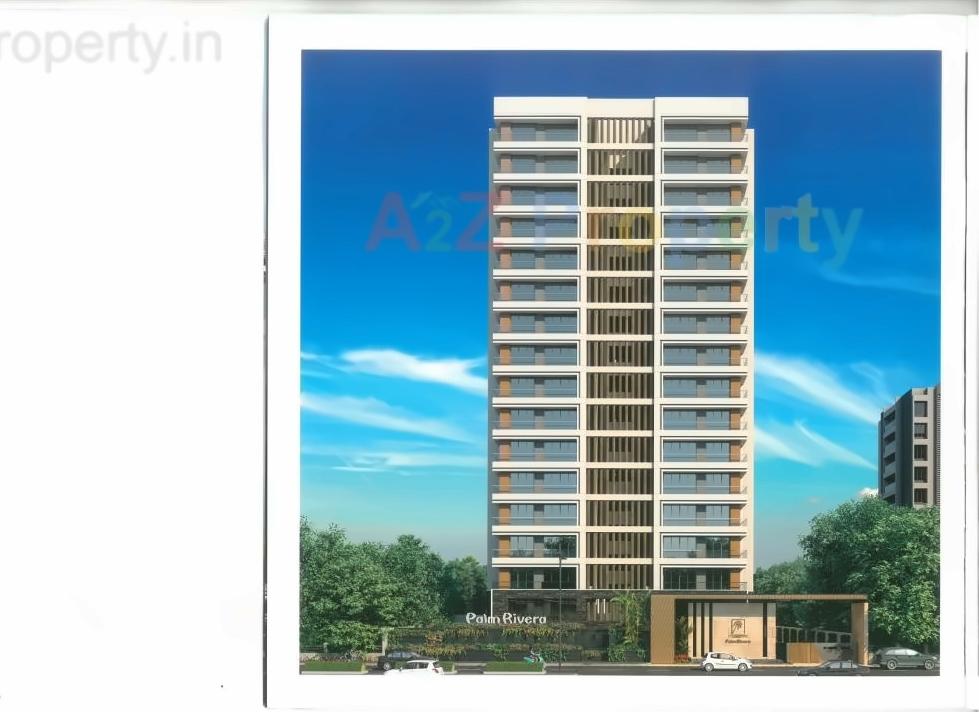 3D Elevation of real estate project Palm Rivera located at Singanpore, Surat, Gujarat