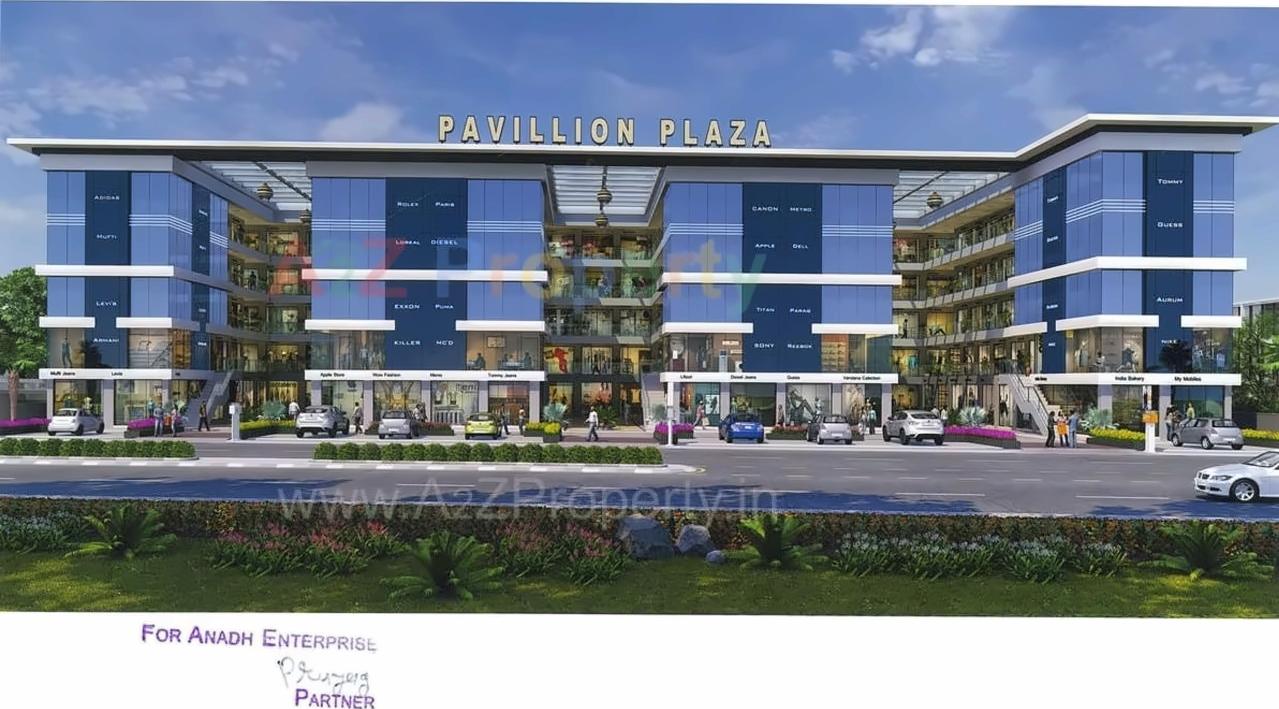 3D Elevation of real estate project Pavillion Plaza located at Dindoli, Surat, Gujarat