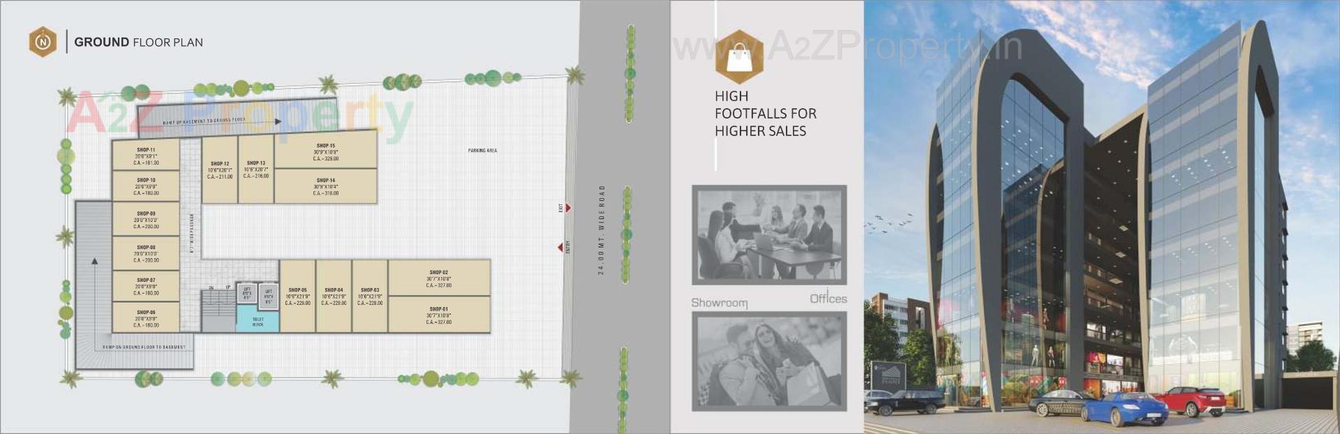 Layout of real estate project Pavitraa Point located at Puna, Surat, Gujarat
