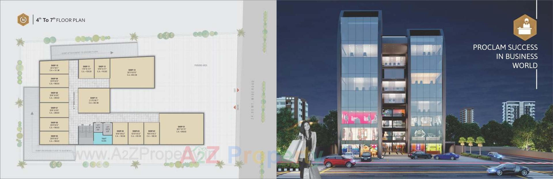 Layout of real estate project Pavitraa Point located at Puna, Surat, Gujarat