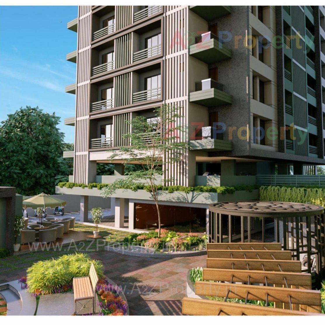 3D Elevation of real estate project Penttagon located at Palanpur, Surat, Gujarat