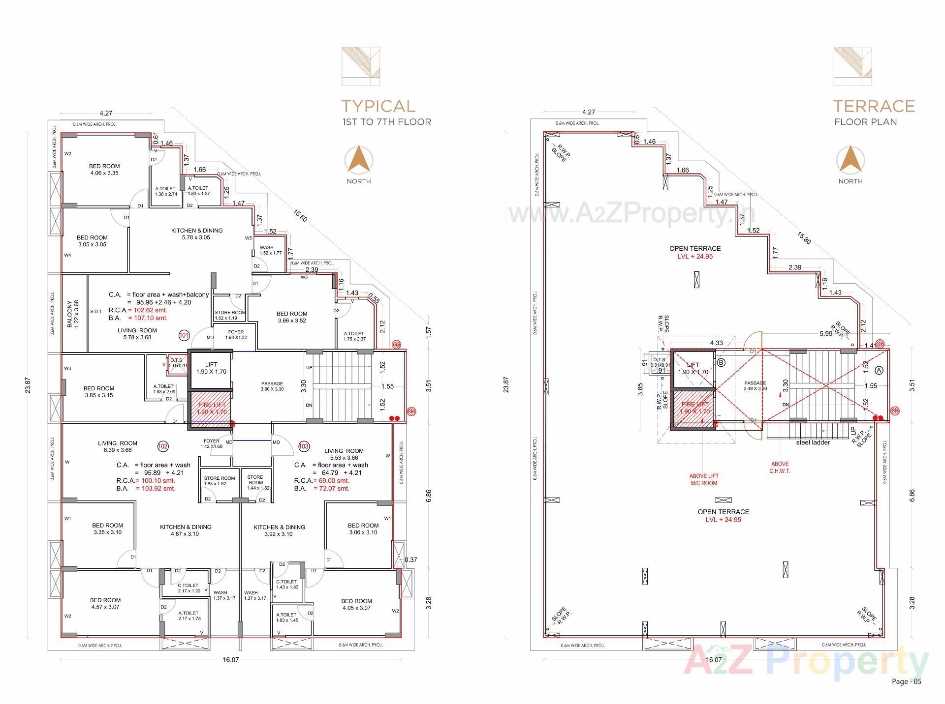 Layout of real estate project Phoenix Avenue located at Pal, Surat, Gujarat