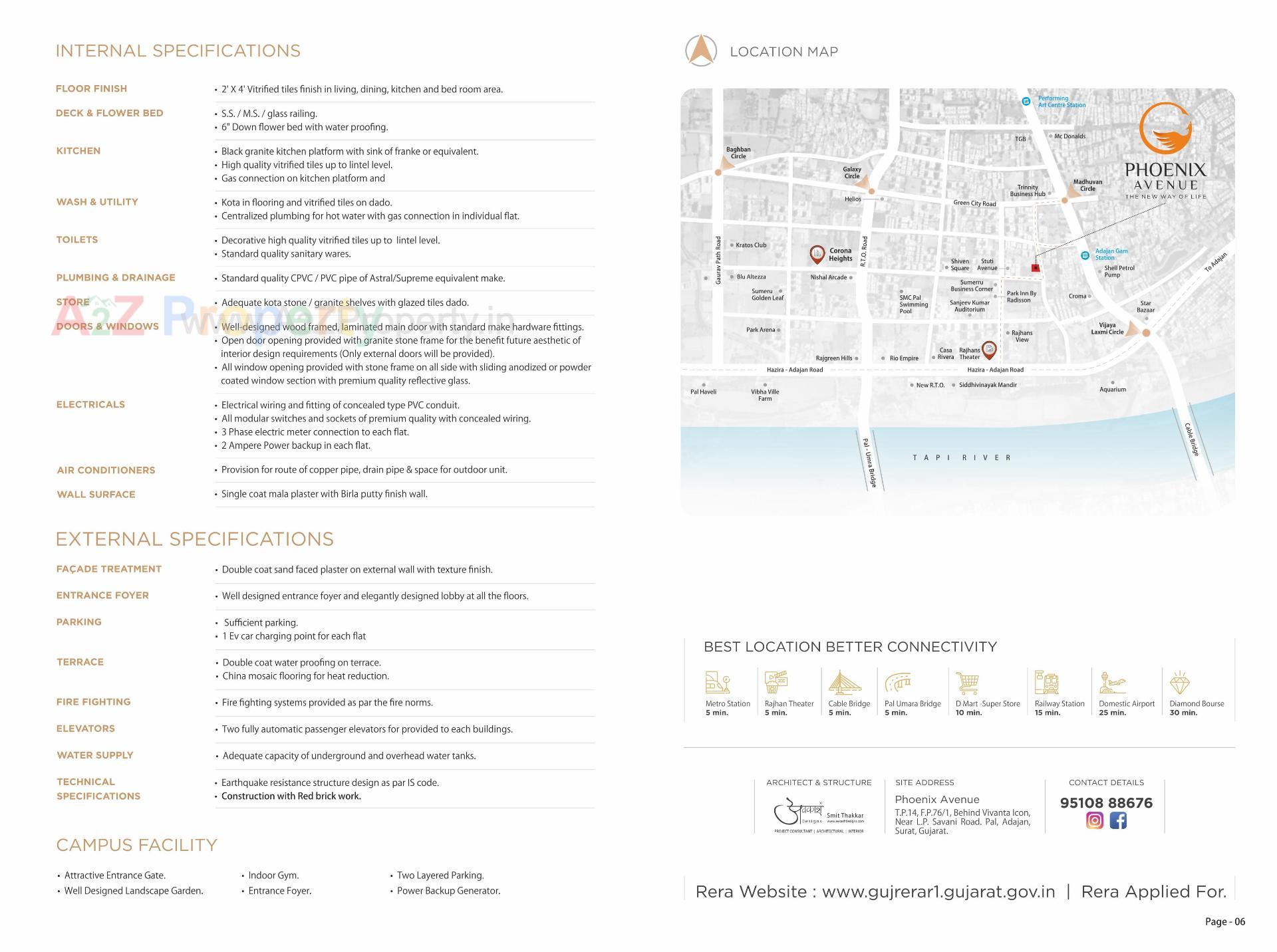  of real estate project Phoenix Avenue located at Pal, Surat, Gujarat