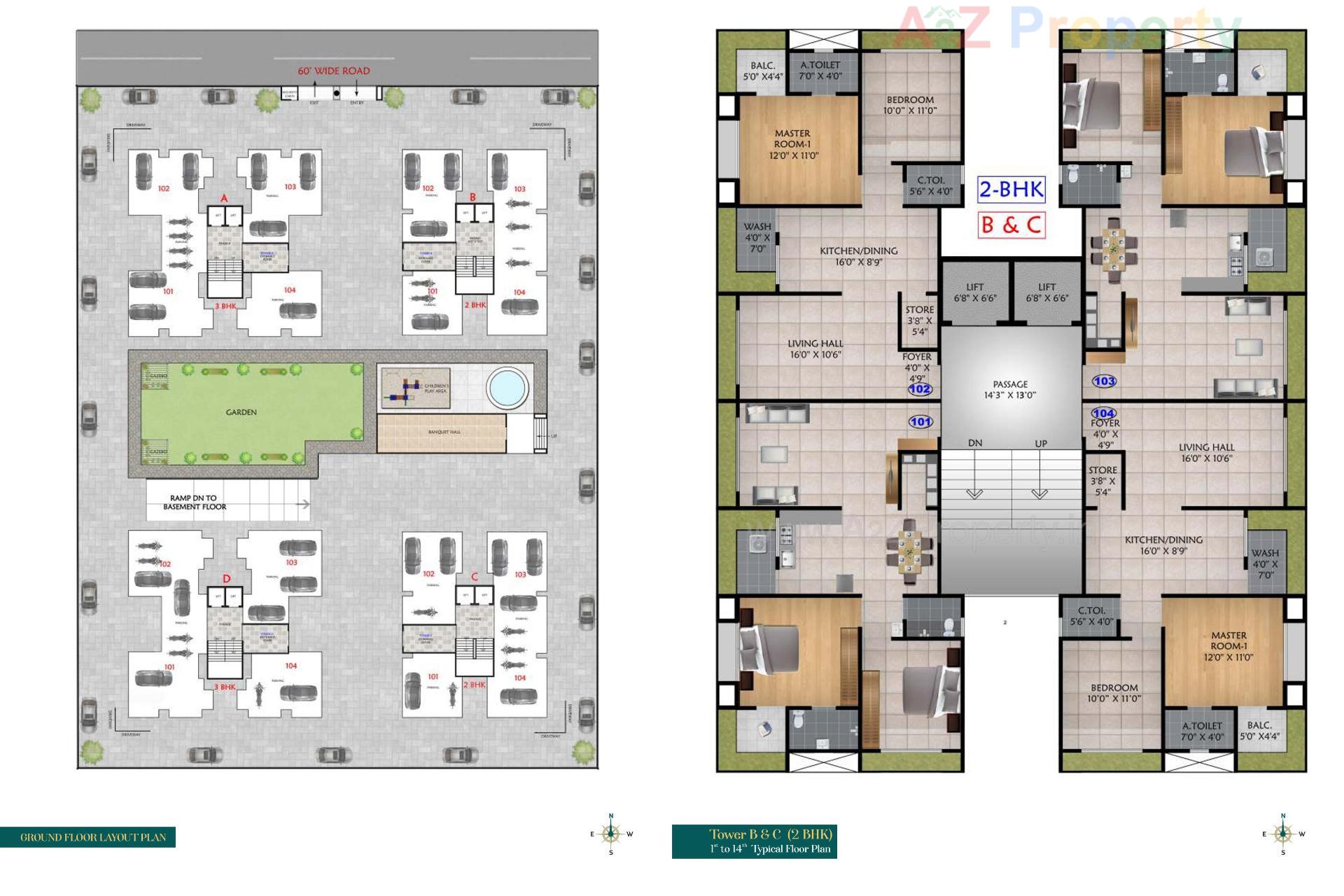 Layout of real estate project Pioneer Belina located at Bhimrad, Surat, Gujarat