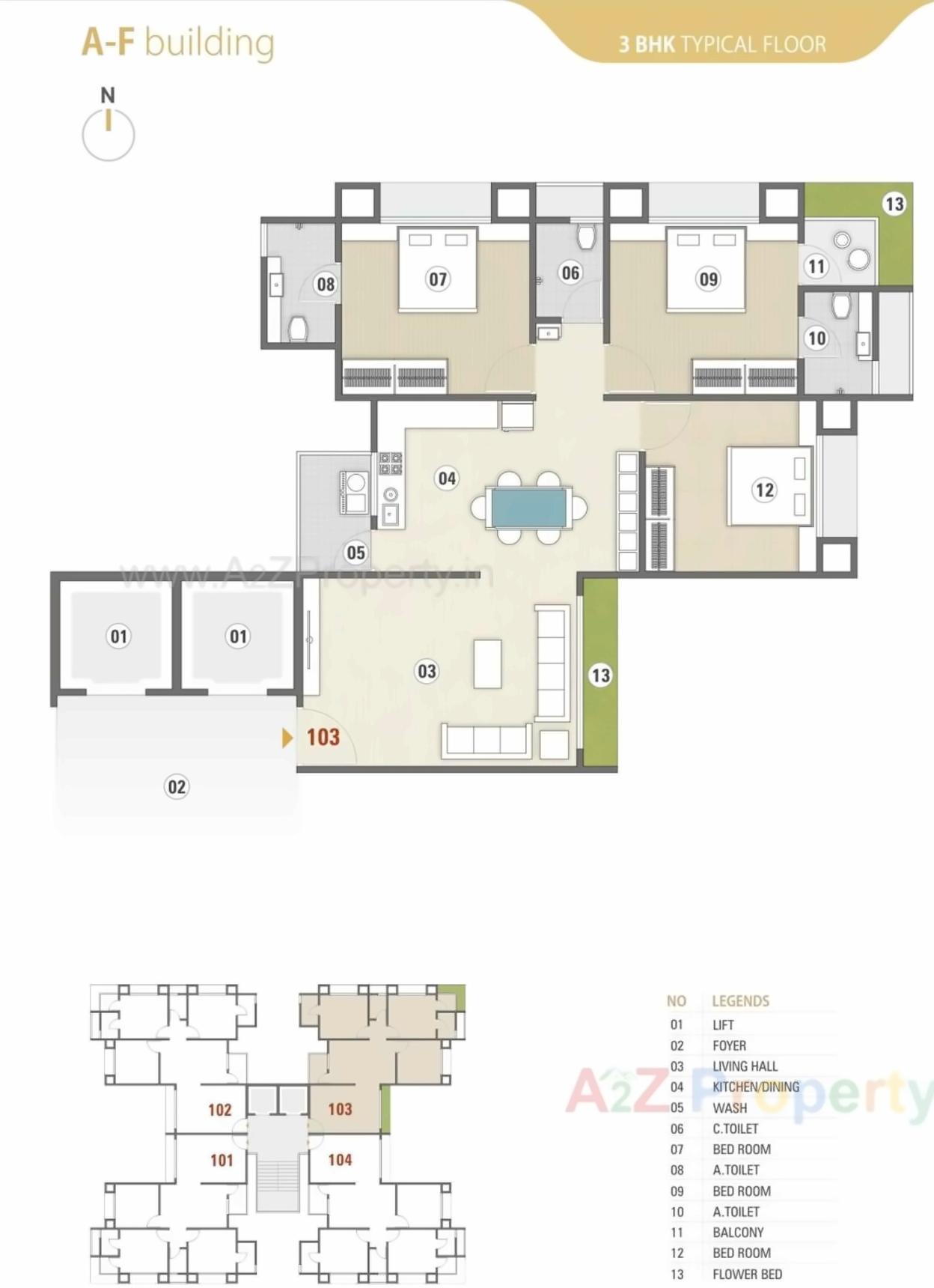 Layout of real estate project Pioneer Dreams located at Surat, Surat, Gujarat