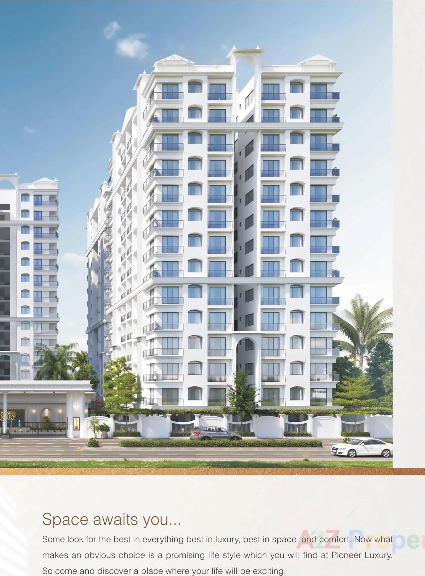 3D Elevation of real estate project Pioneer Luxury located at Bhimrad, Surat, Gujarat