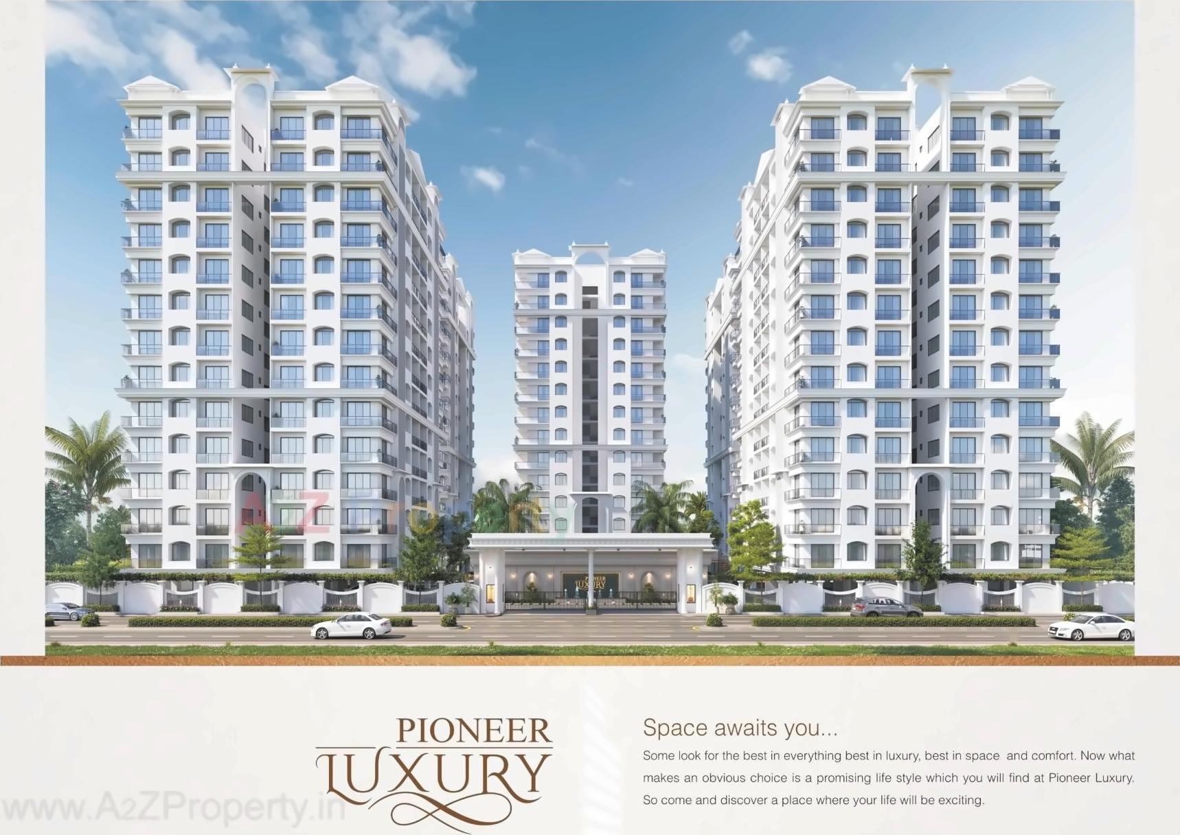 3D Elevation of real estate project Pioneer Luxury located at Bhimrad, Surat, Gujarat