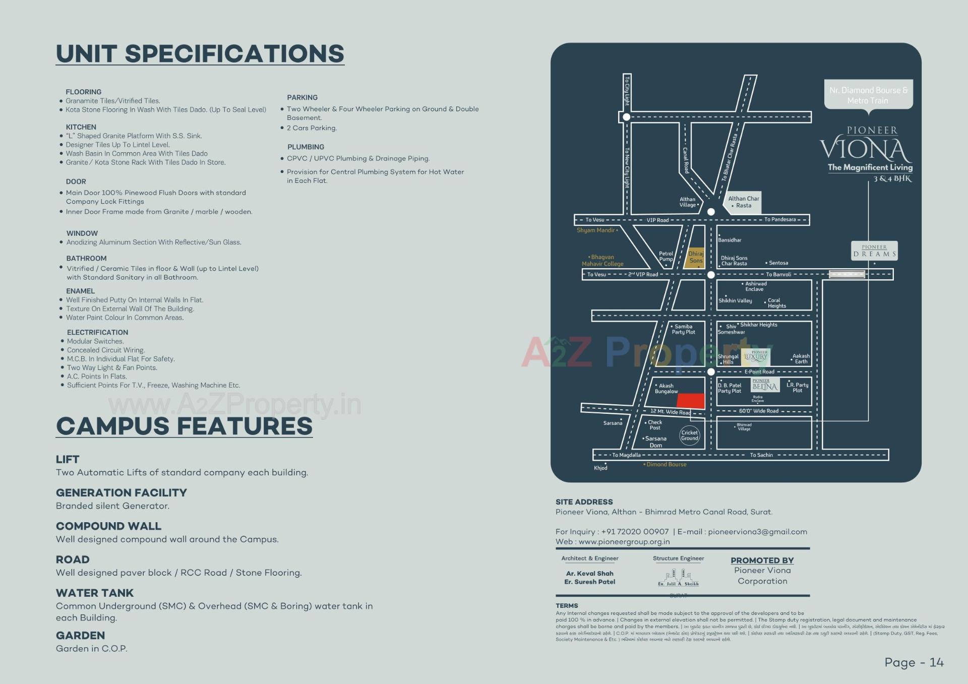  of real estate project Pioneer Viona located at Bhimrad, Surat, Gujarat