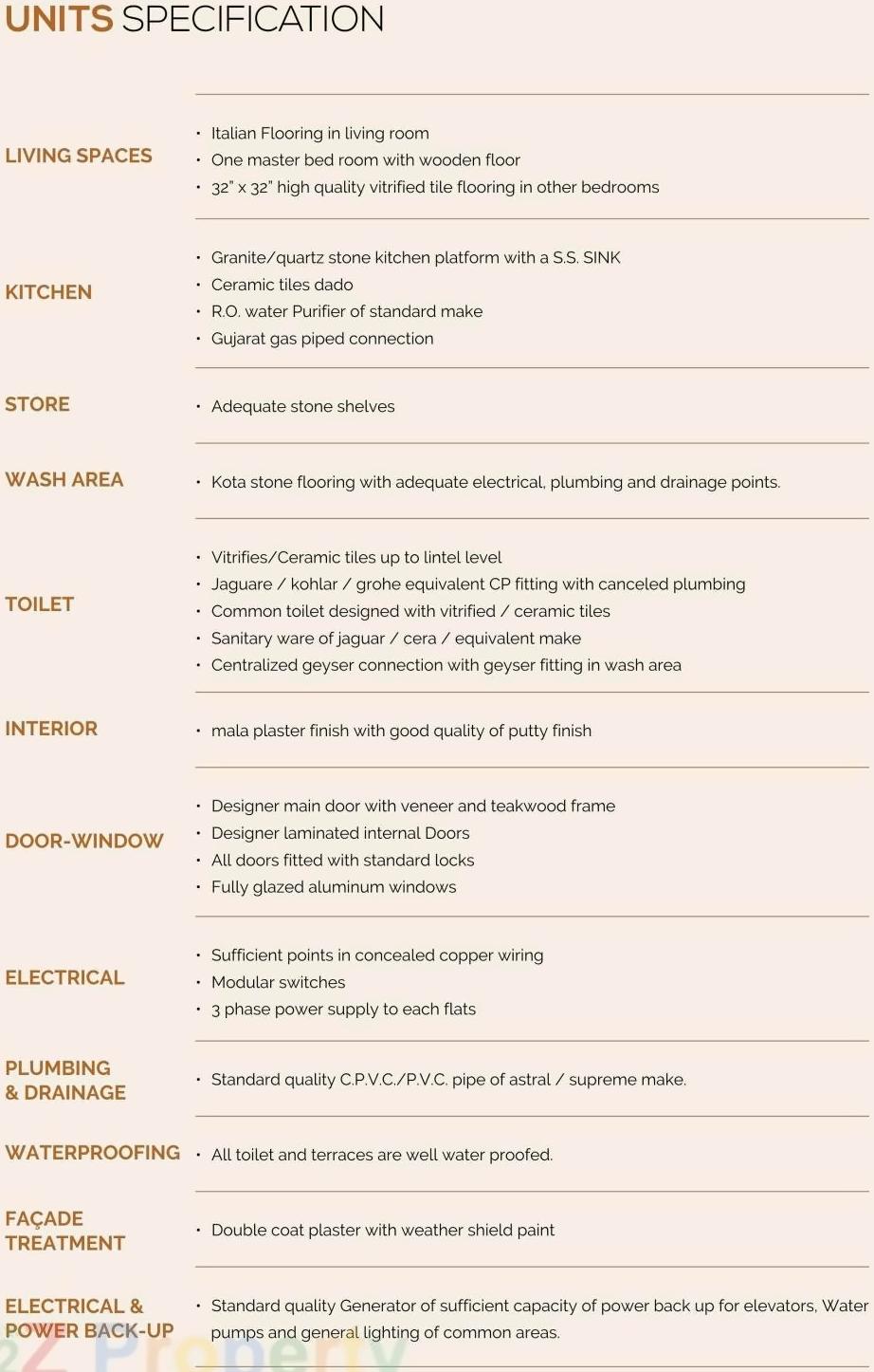 Project Specifications