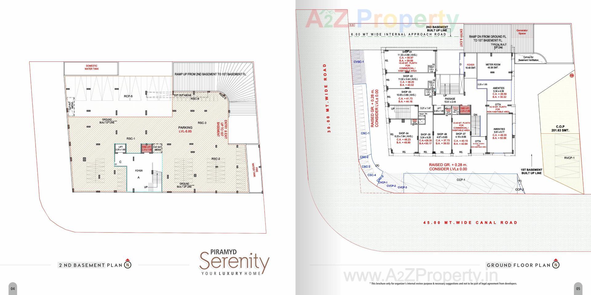 Layout of real estate project Piramyd Serenity located at Palanpor, Surat, Gujarat