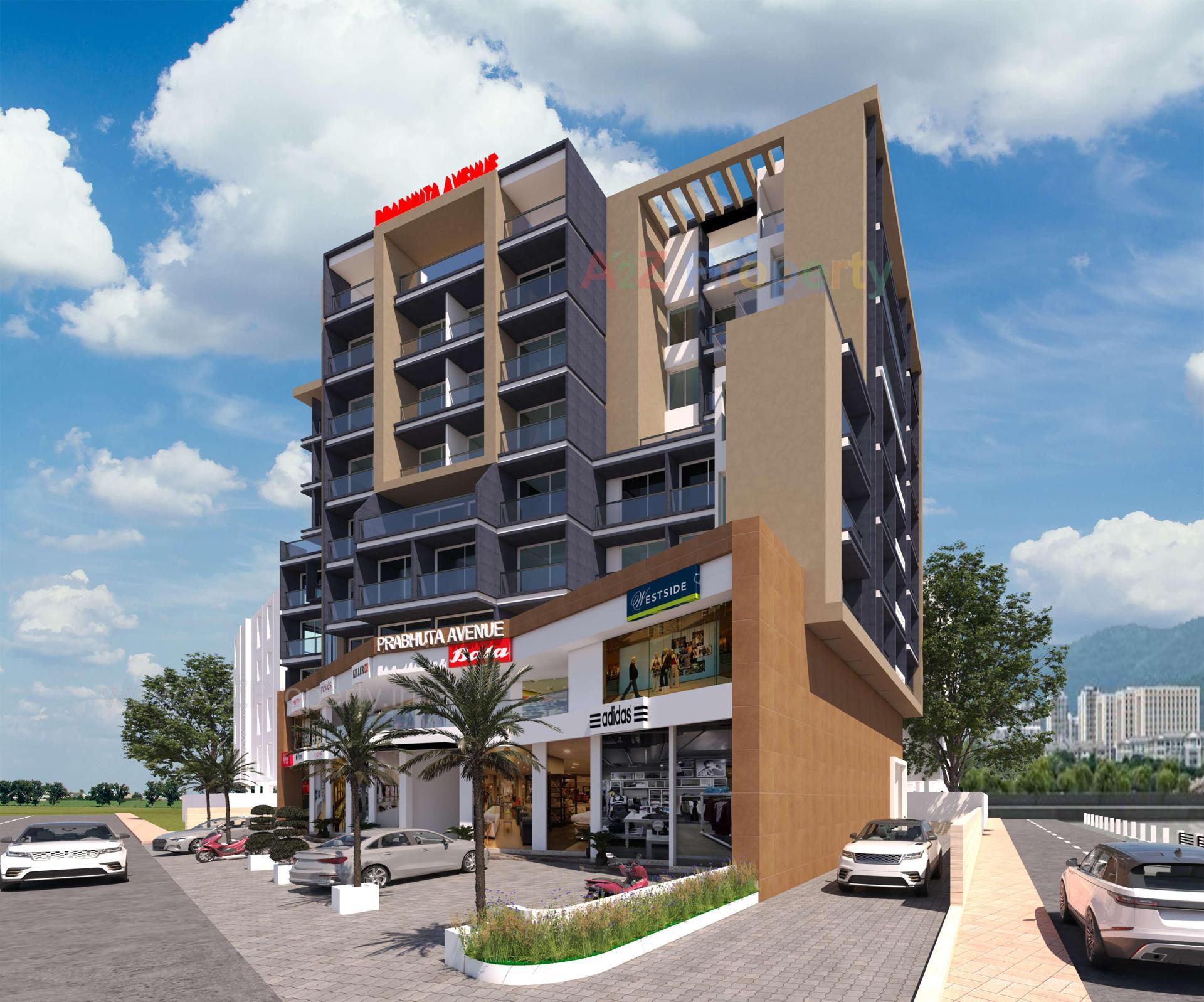 3D Elevation of real estate project Prabhuta Avenue located at Ta, Surat, Gujarat