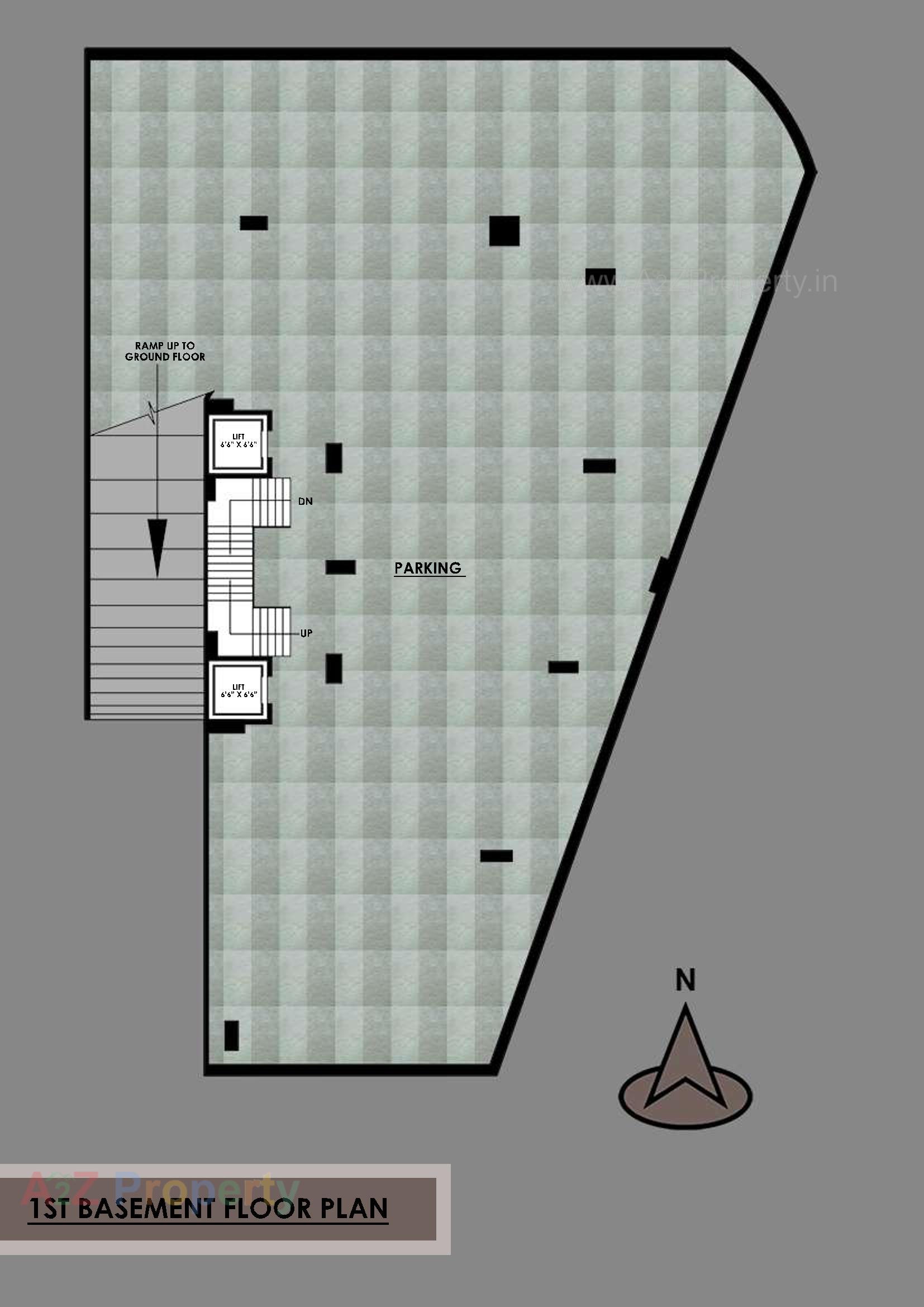 Layout of real estate project Prabhuta Avenue located at Ta, Surat, Gujarat