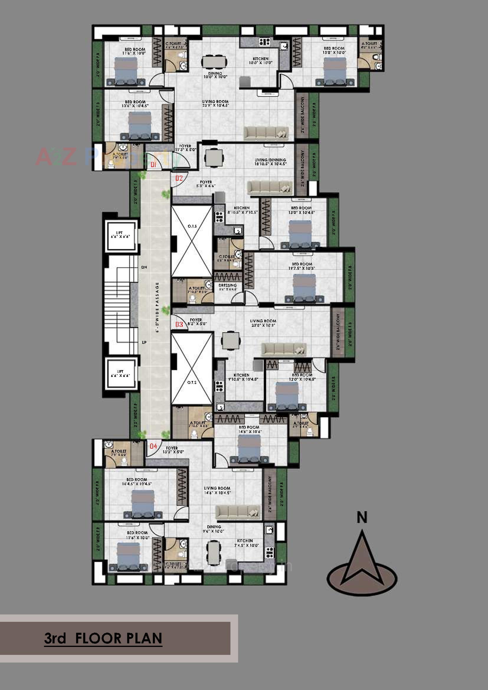 Layout of real estate project Prabhuta Avenue located at Ta, Surat, Gujarat