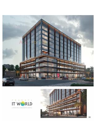 Elevation of real estate project Pragati It World located at Puna , Surat, Gujarat