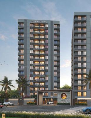 Elevation of real estate project Pramukh Exotica located at Abrama, Surat, Gujarat
