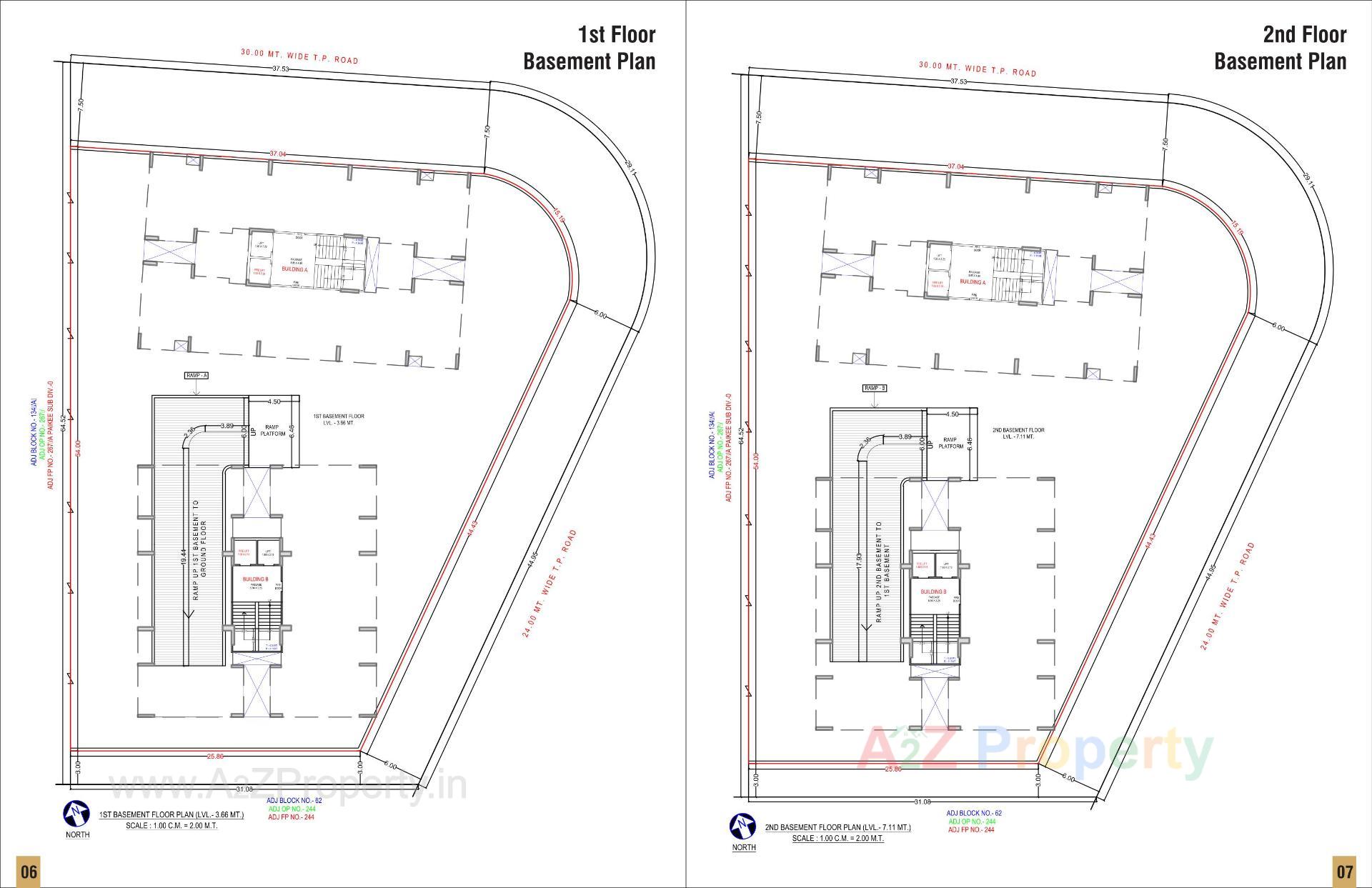 Layout of real estate project Pramukh Exotica located at Abrama, Surat, Gujarat