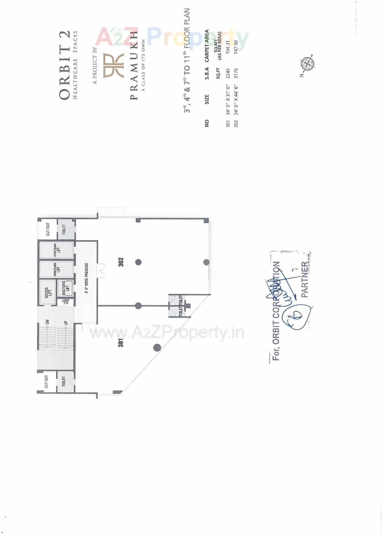  of real estate project Pramukh Orbit located at Bhimrad, Surat, Gujarat