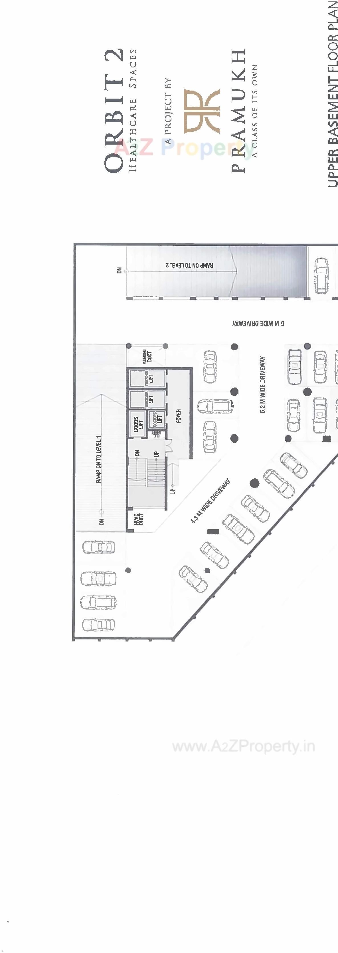 Layout of real estate project Pramukh Orbit located at Bhimrad, Surat, Gujarat