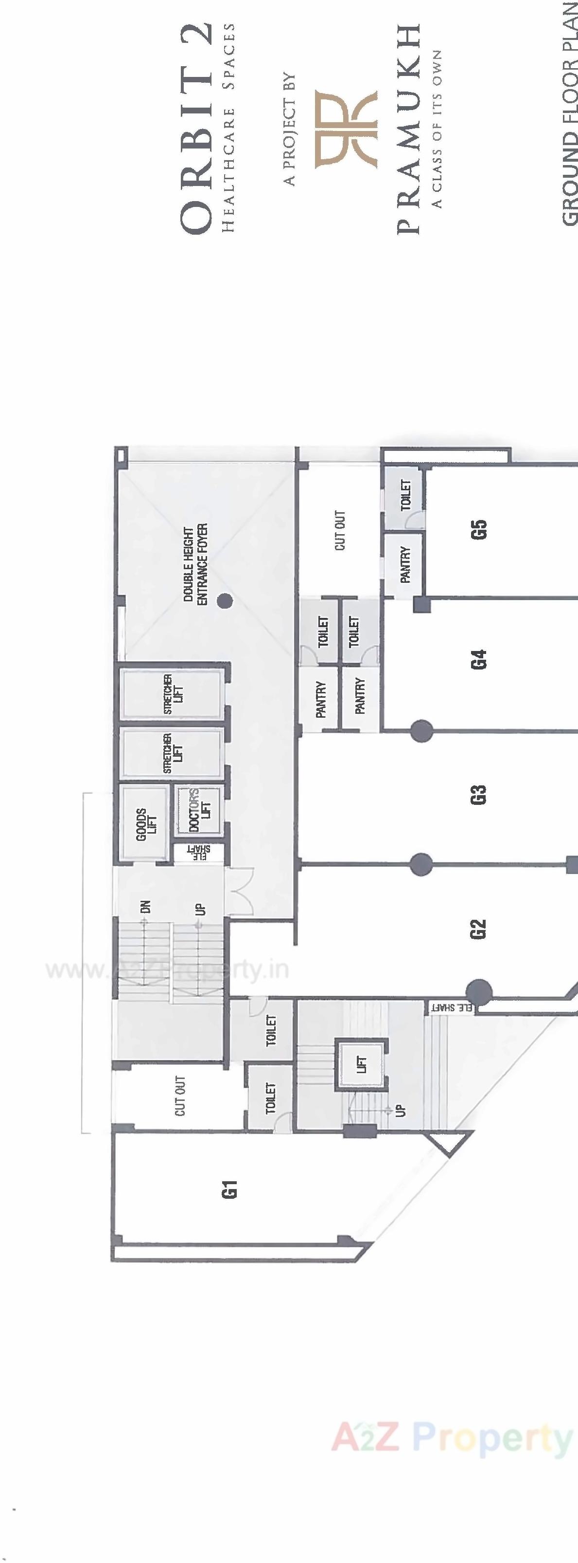 Layout of real estate project Pramukh Orbit located at Bhimrad, Surat, Gujarat