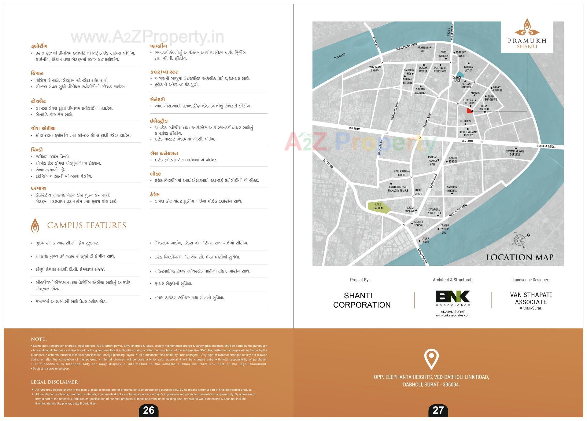  of real estate project Pramukh Shanti located at Dabholi, Surat, Gujarat