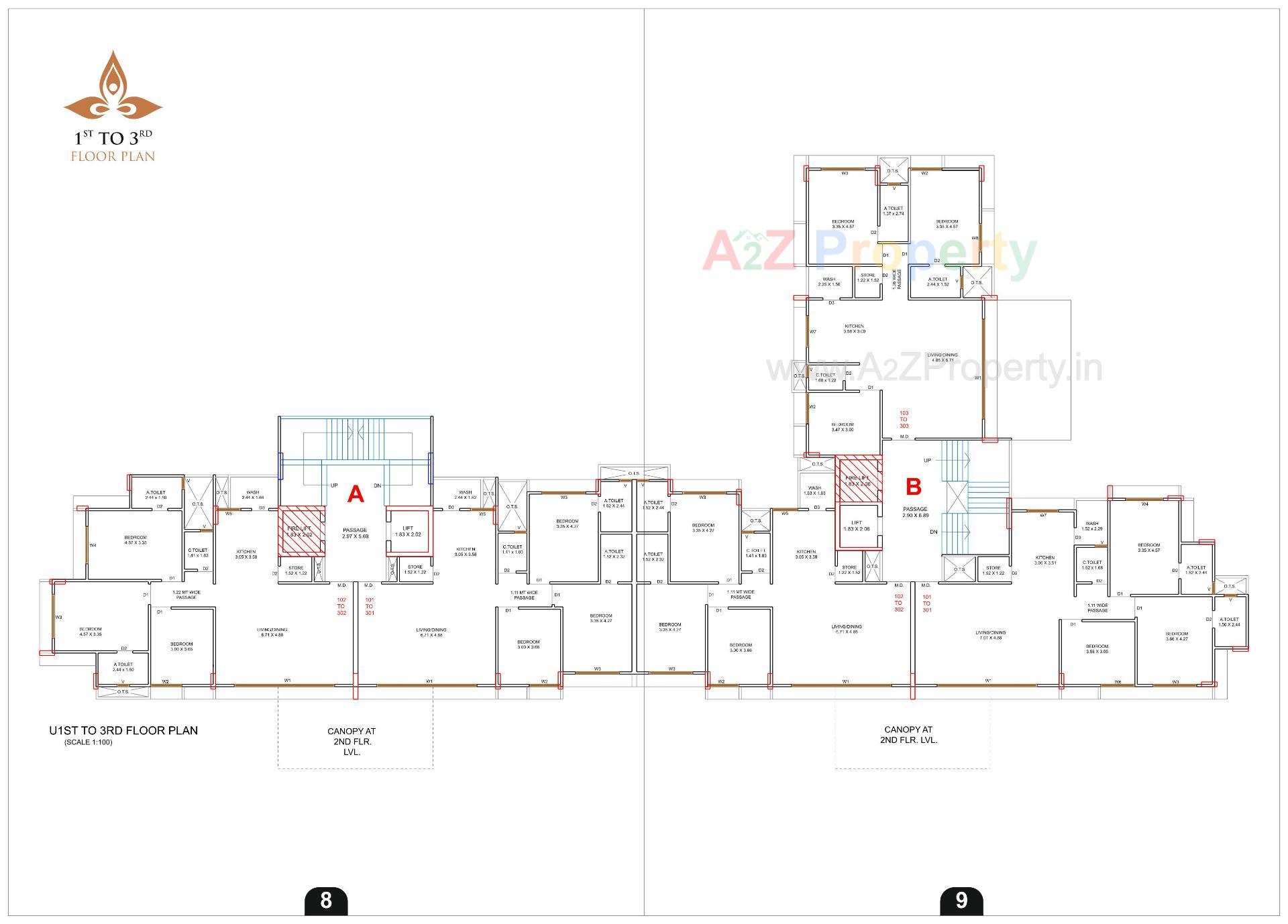 Layout of real estate project Pramukh Shanti located at Dabholi, Surat, Gujarat
